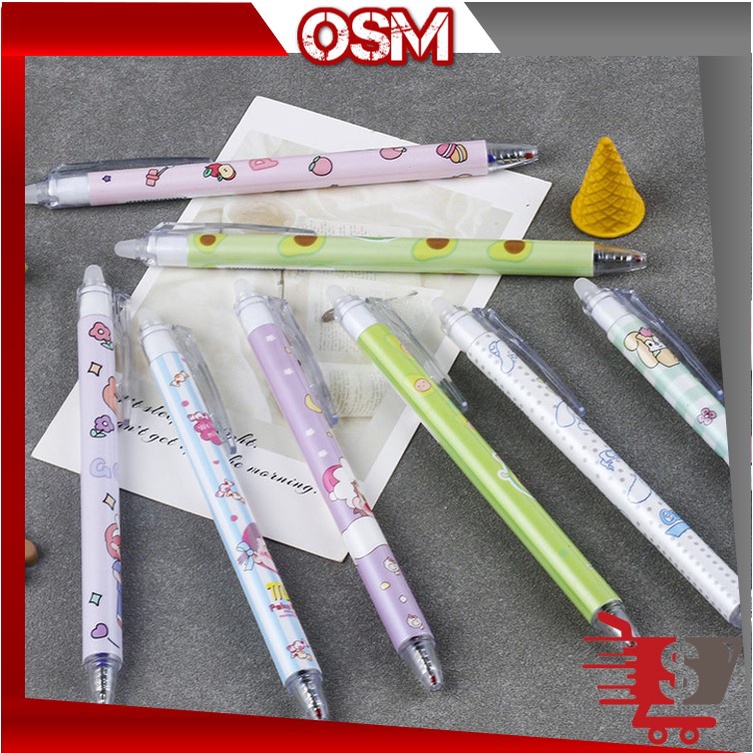 

OSM - S6080 Pena Gel Karakter / Pena Aesthetic Edition Kartun / Erasable Gel Pen / Pulpen Kartun Karakter Lucu yang Bisa Dihapus