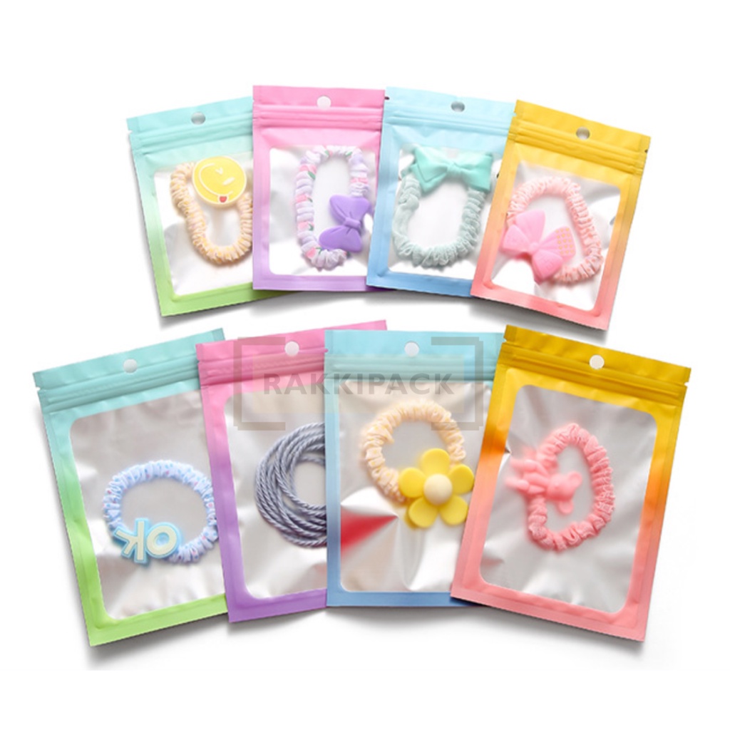 Plastik ziplock gradasi bungkus permen aksesoris