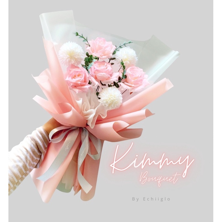 Dandelion Secret - (READY STOCK) Kimmy Korean bouquet /buket bunga mawar artificial kado cowo cewe ultah wedding wisuda anniversary valentine kelulusan perpisahan Premium cewek cowok ulang tahun mothers   valentines echiiglo florist Hari ibu Day cewe cowo