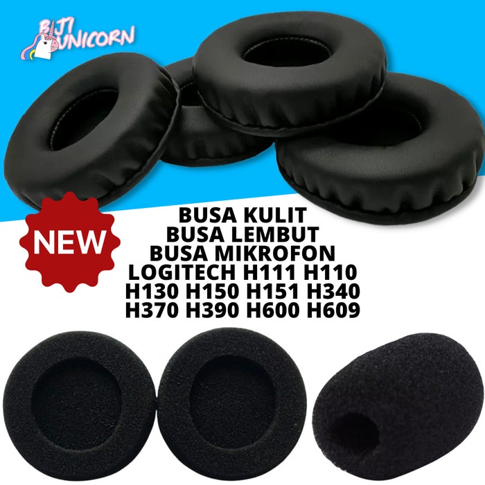 Earpad Busa Headset Logitech H 110 111 130 150 151 250 600 609 340 390