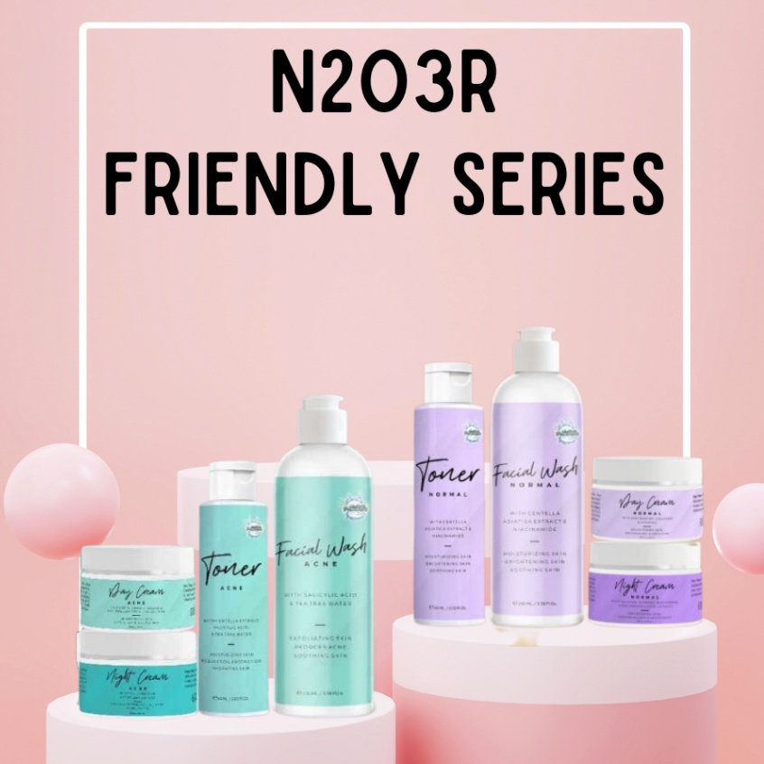 New Product N203R Friendly Series Paket Brightening Mencerahkan Wajah Paket Skincare N203R Paket Acn