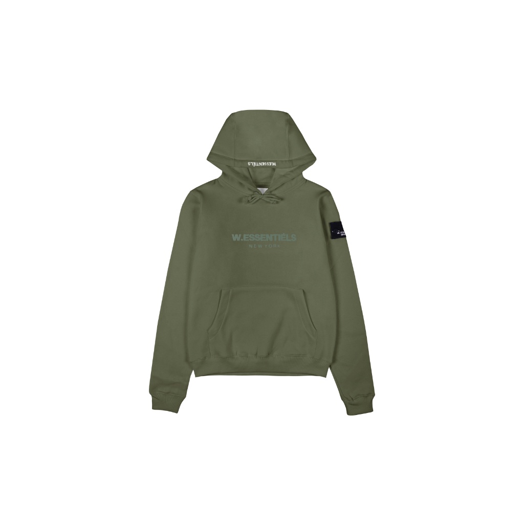 HODIE OVERSIZE W.Essentiels Jaket Ecume Oversize Hoodie Monopack Olive Essentiels
