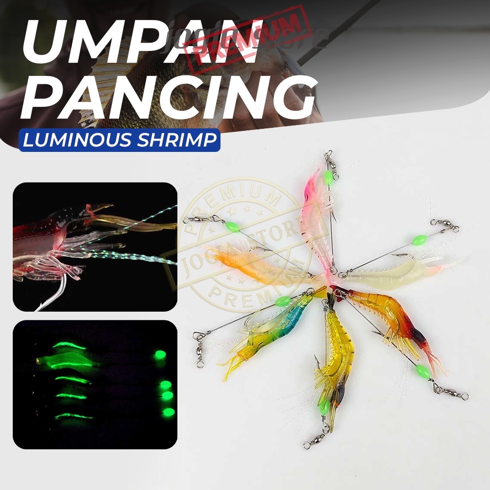 Fishing Soft Lure Umpan Pancing Udang Kecil /Kail Umpan Mancing Ikan