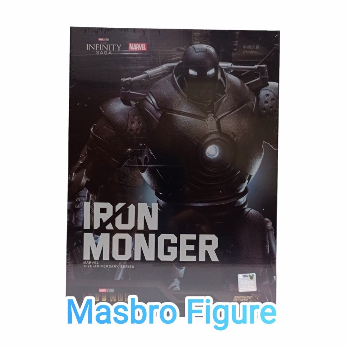 Anime ZD Toys Avengers Ironman 2 ZDToys IRON MONGER Infinity  with LED Miniatur Pajangan Dashboard K