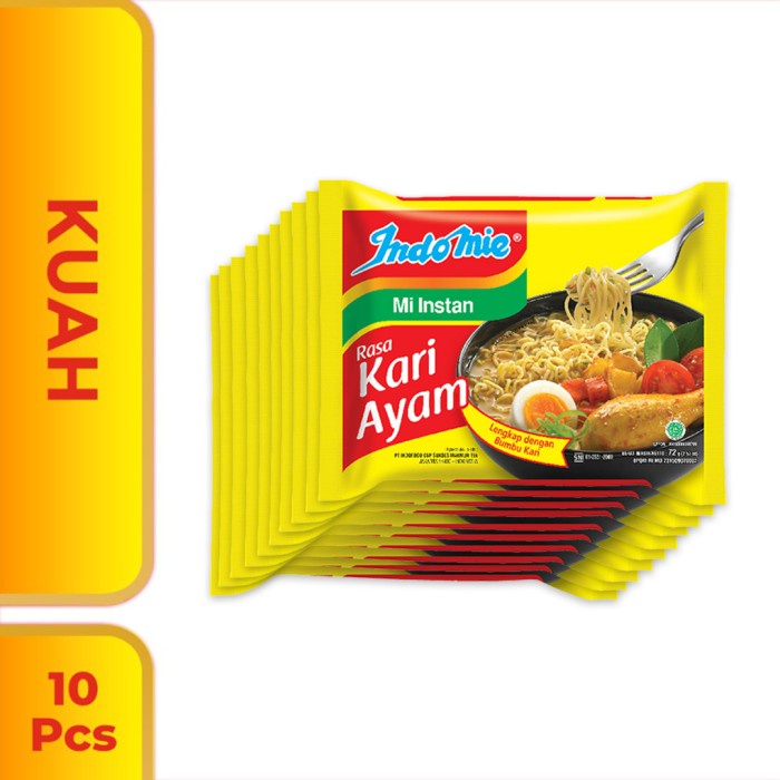 

10 Pcs - Indomie Kuah Kari Ayam