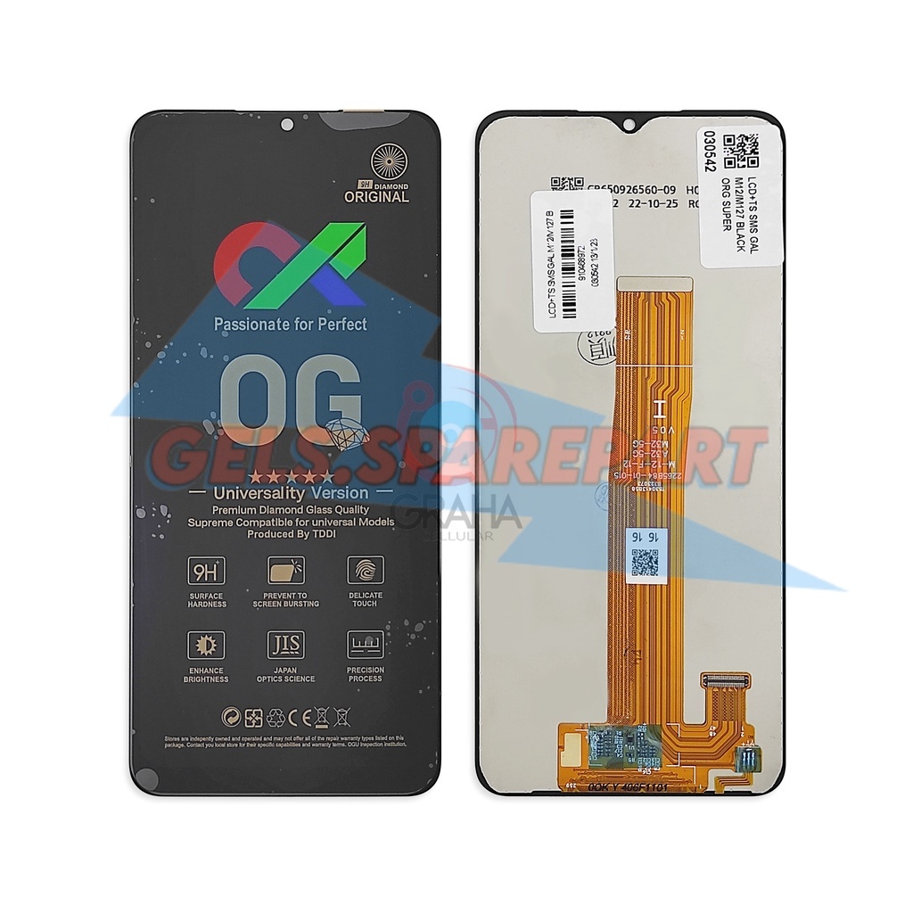 LCD SAMSUNG M12 / M127 OG ORI SUPER FULLSET TOUCHSCREEN