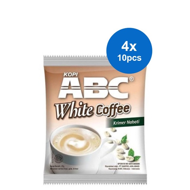 

ABC White Coffe Krimer Nabati 10 x 27 gr (4 pack)