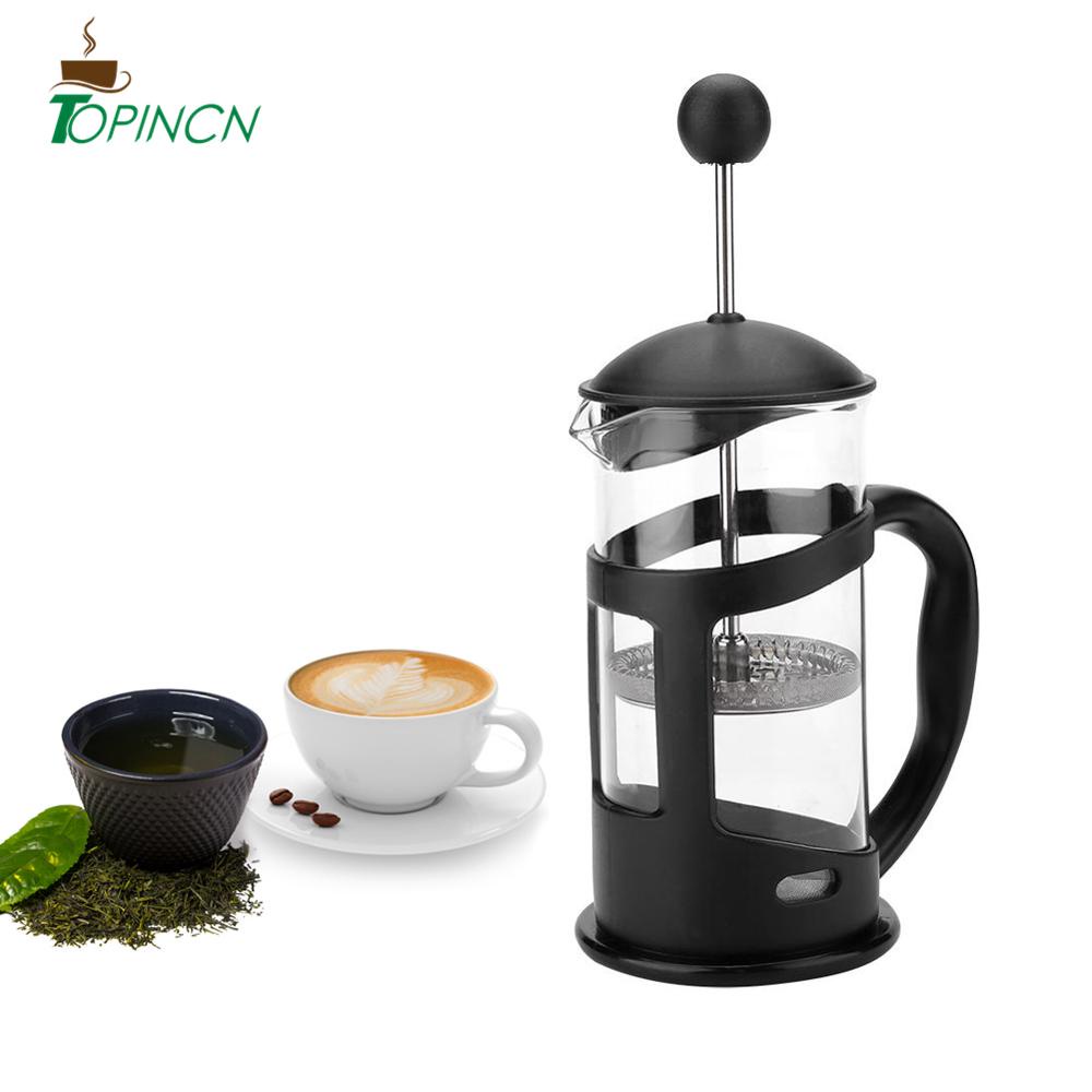 French Press Kopi French Press Coffee Maker Pot - Black