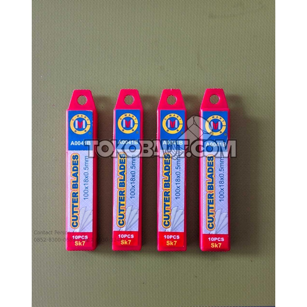 

Isi Ulang Cutter / Cutter Blade - 7 snap off segments Size 100*18*0,5mm C-Mart