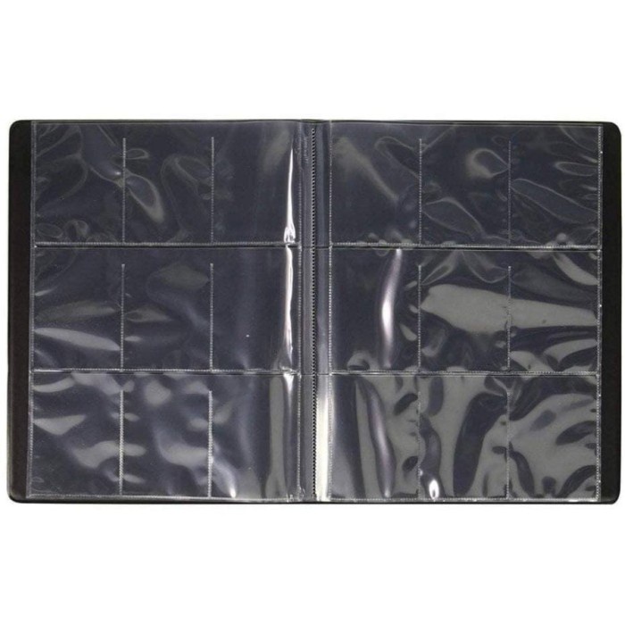 

Ultra Pro Collectors Album Portfolio Slot 67x93mm Kartu Sport TCG - 4p A5, Hitam