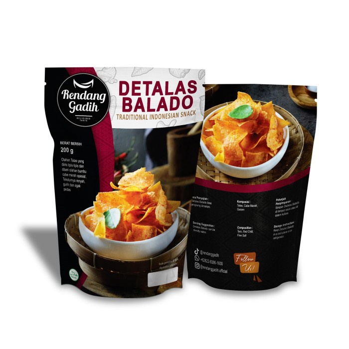 

Detalas - Keripik Talas - Rendang Gadih - Yellow TP