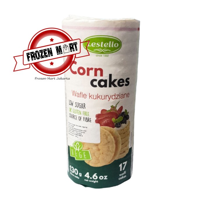 

✨PROMO✨ -LESTELLO Corn Cakes Gluten Free / Snack Jagung Sehat Vegetarian 130Gr