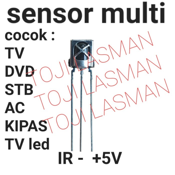 mata led sensor 3p receiver tv led lcd ac dvd kipas parabola merk GAP27