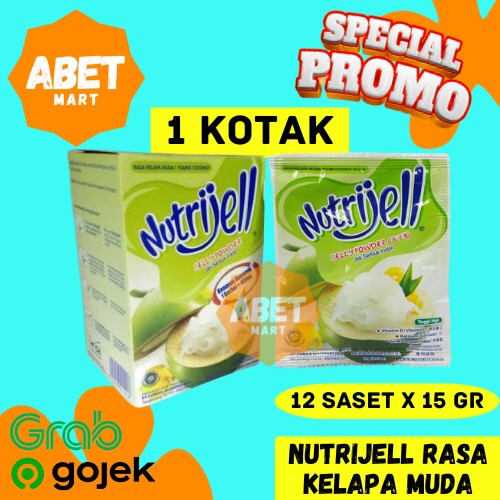 

NutriJell Kelapa Muda 15 Gr 1 Box isi 12 Pcs - Sachet Nutri Jell 15gr