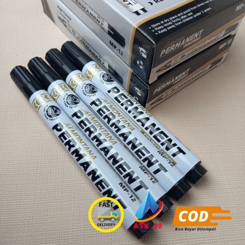 

isi 12 Spidol PERMANENT Marker MONTANA/Spidol Montana/Spidol Permanent/Permanent Marker/MP-12