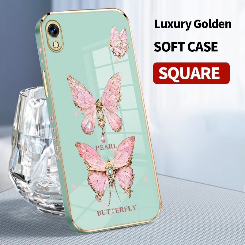 Golden Plated Case For Oppo A37 A31 A39 A57 A57T A12E For Realme C1 A7 A12 A12S A9 A11 A15 A16 A16s 