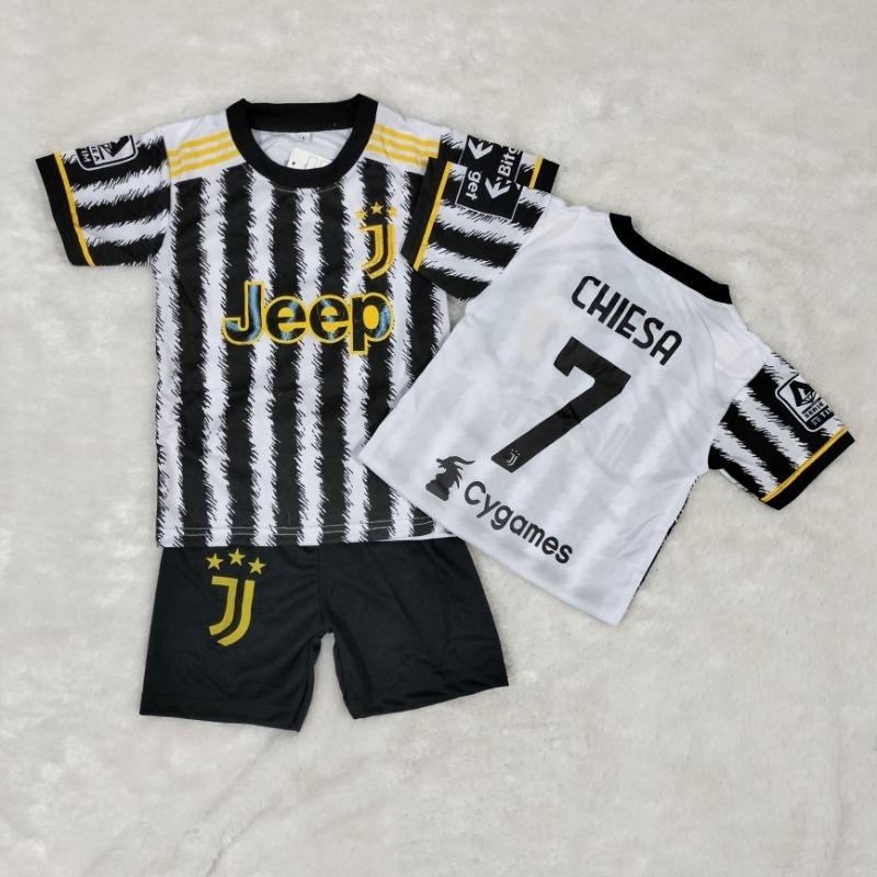 BAJU BOLA SETELAN ANAK BOLA JERSEY JUVENTUS TERBARU BISA COD
