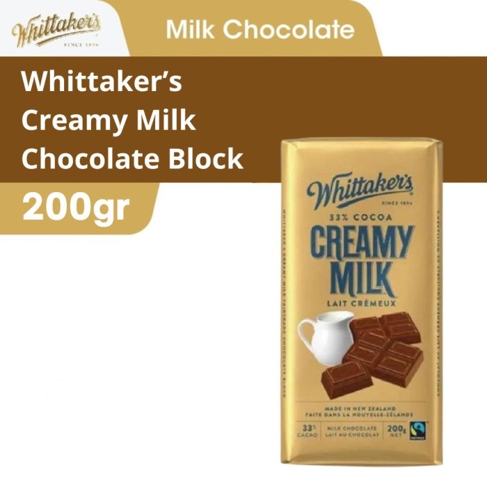 

Whittakers Creamy Milk Chocolate Block 200gr