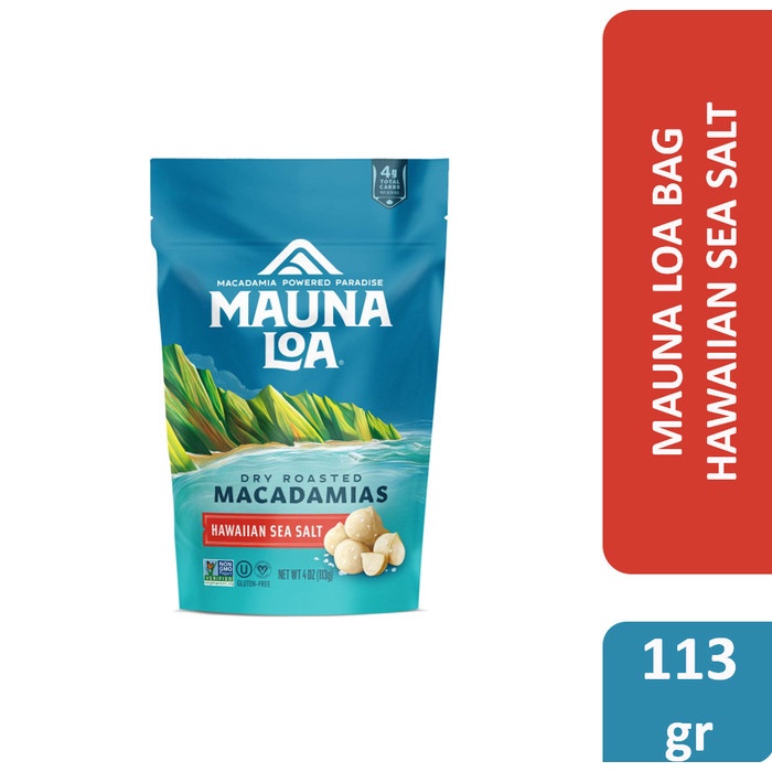 

Mauna Loa Macadamias Bag - kacang macadamia impor usa - Hawaian SeaSalt