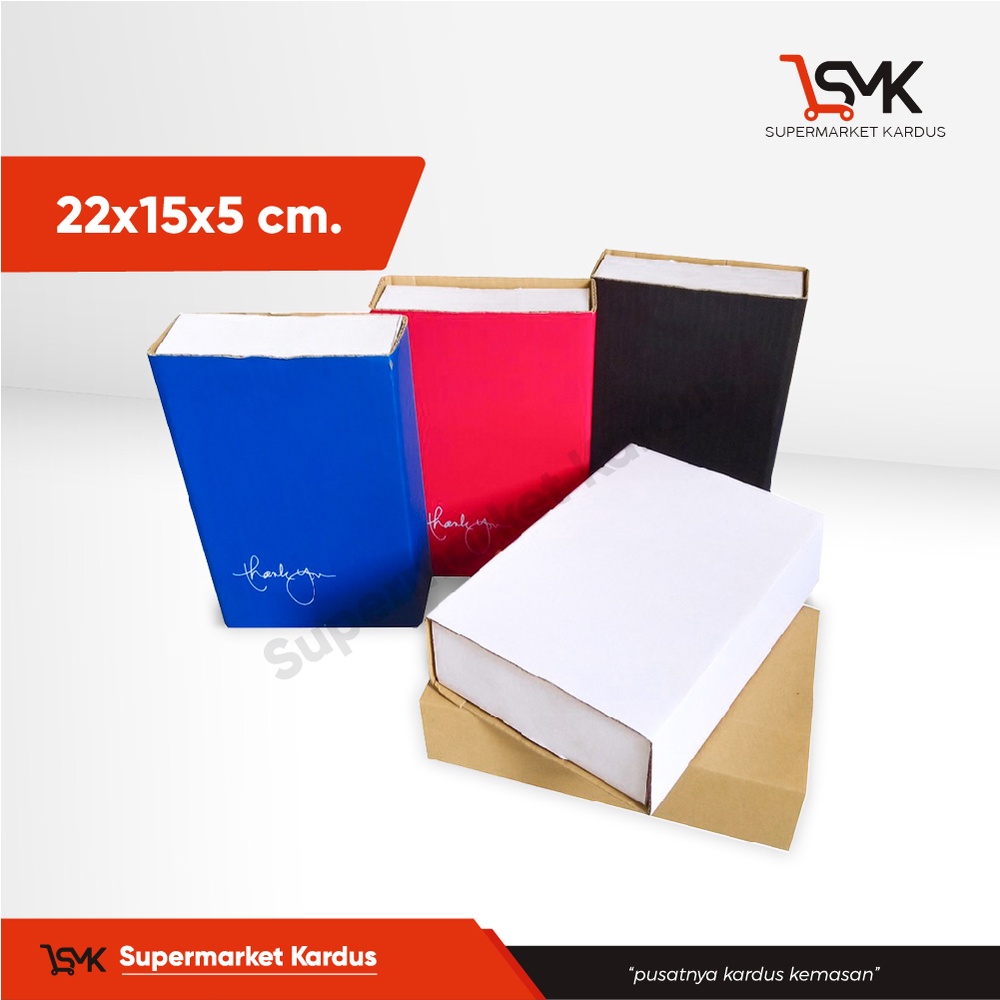 

Slide Box 22x15x5 cm Kardus/Kemasan/Paking/BoxSlide/Karton/BoxHijab/GiftBox/Hampers/tinggi5