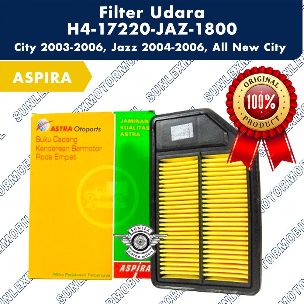 Filter Udara Jazz 2004-2006 City 2003-2006 New City H4-17220-JAZ-1800