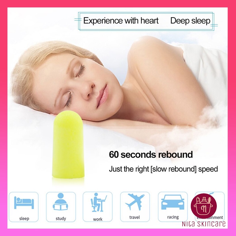 Earplug Ear Plug Safety Anti Bising Penutup Telinga Peredam Suara Berisik Mesin Tukang Proyek