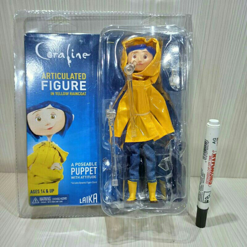 mainan action figurecoraline articulated series neca a possable puppettinggi sekitar 7 inchCWBetpHSD
