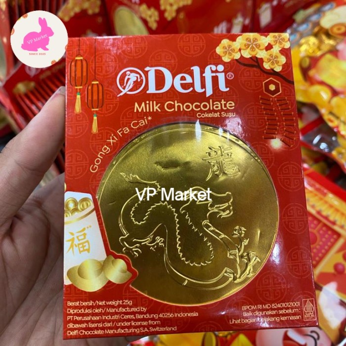 

Coklat Delfi Coin Imlek Shio Naga | Delfi Milk Chocolate 25 grm