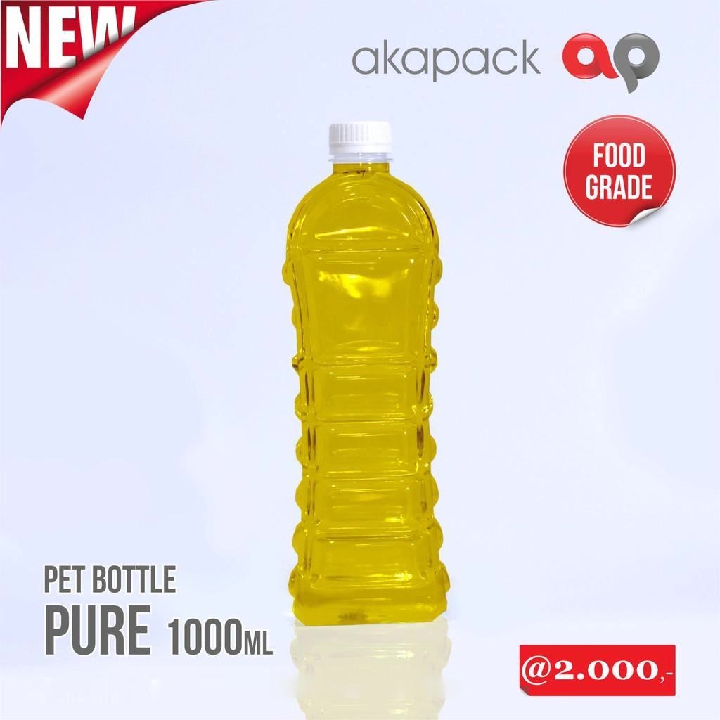 Botol Plastik HF Pure 1000ml KHUSUS BANDUNG minimal 75pcs
