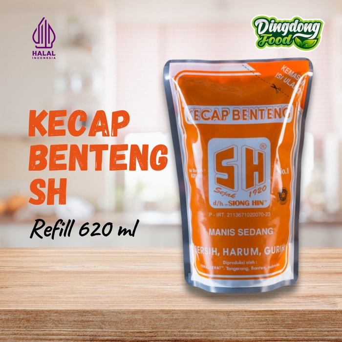

Kecap Benteng SH Kecap Manis Sedang Kemasan Refill 620 ml