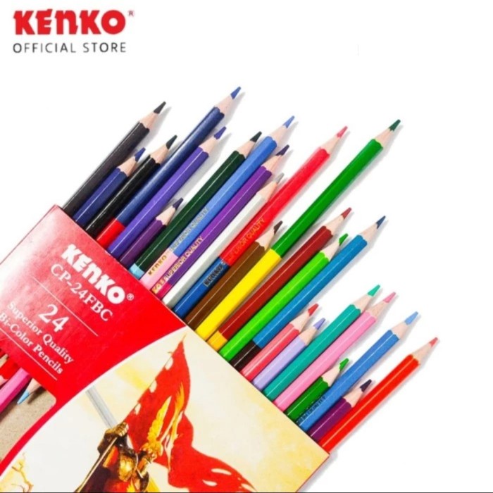 

Pensil Gambar KENKO CP-24FBC Bi-Color Classic 24 Warna