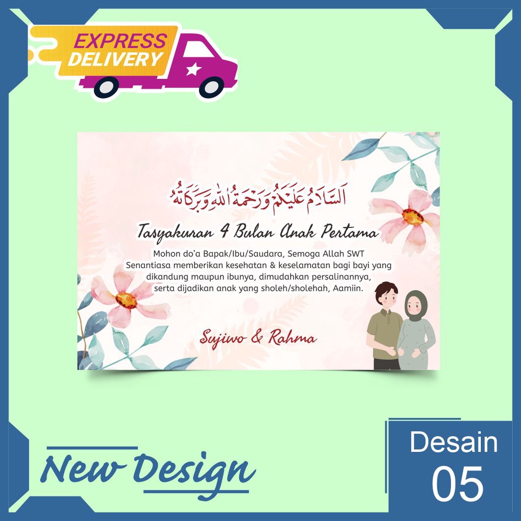 

Sticker Label Stiker Tasyakur Tasyakuran Sykuran Sukuran Kehamilan Hamil 4 Bulan 7 bulan