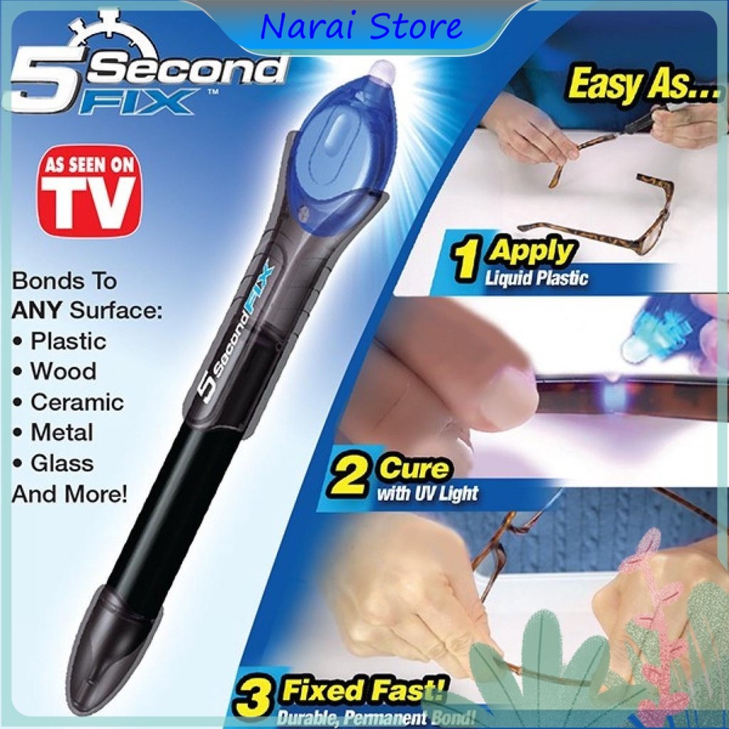 

5 Second Fix Lem Ajaib Serbaguna Sinar UV Magic Super Glue Power Tool