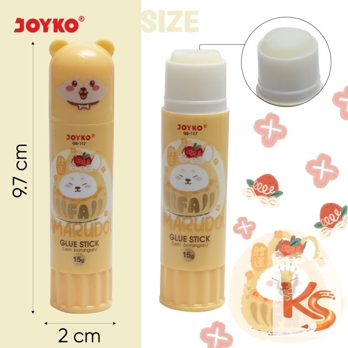 

( KS ) Glue Stick Lem Batang Lem Kertas Joyko GS-117 Damarudoll 15gr