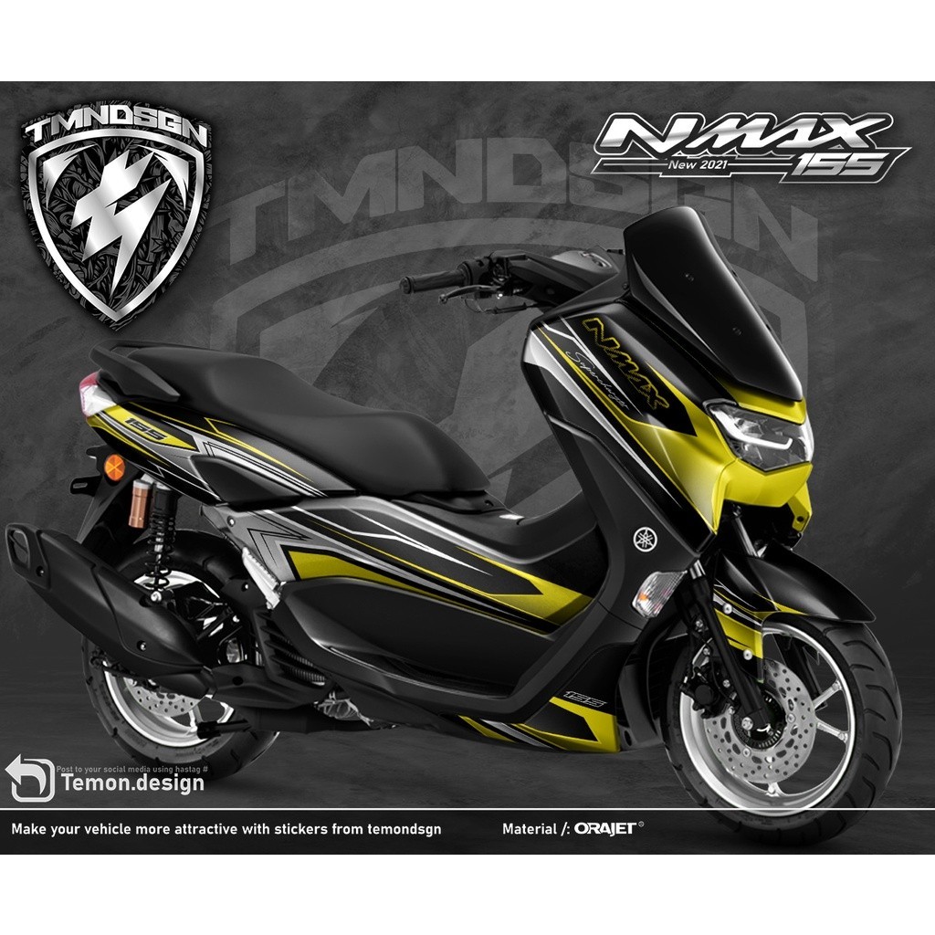 Sticker Nmax 2021 Full Body / Decal Nmax New Full Desain Grafis Minimalais