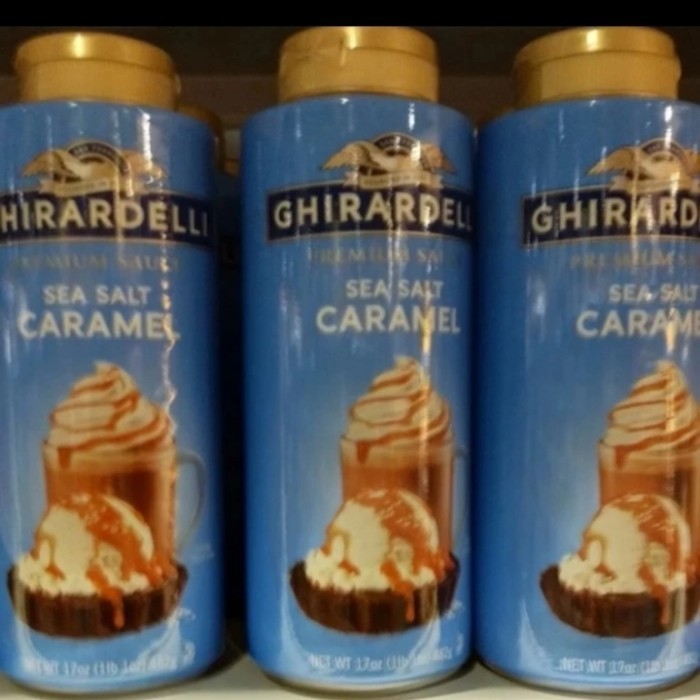 

beli 1 gratis 1 ghirardelli sea salt caramel sirup Syrup sirop 482gr