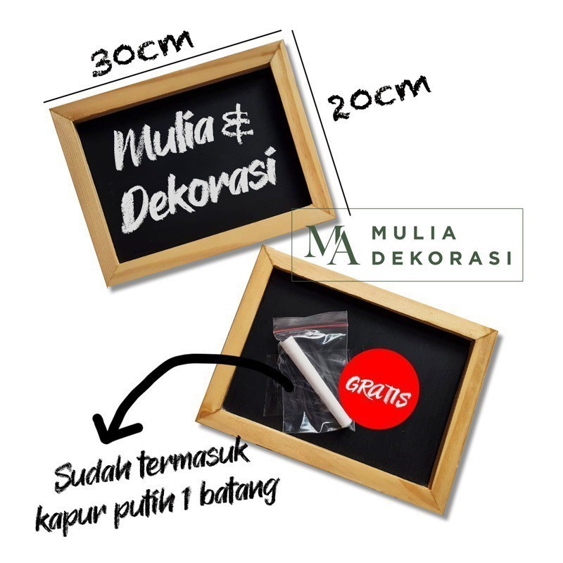 

Papan Tulis Hitam Kapur Mini Dekorasi Bakckdrop Lamaran Nikahan Tunangan Gratis kapur putih / Jati Belanda