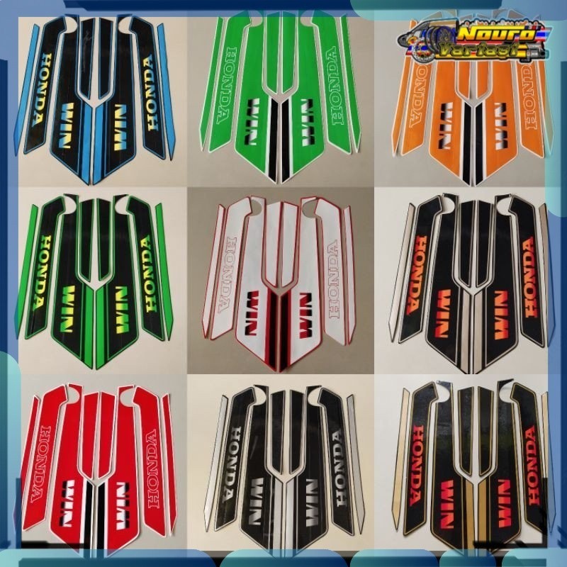 Stiker striping honda win 100 stiker  motor standar bagus