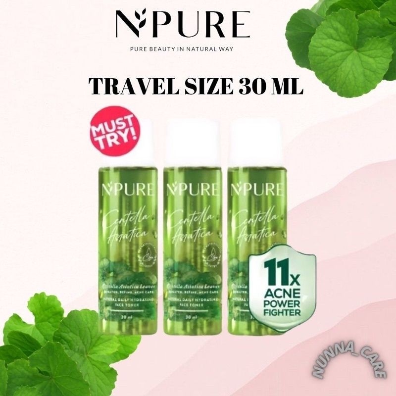 NPURE Cica Face Toner 30ml MINI TRAVEL SIZE Centella Asiatica 30ml travel size mini acne n’pure npur