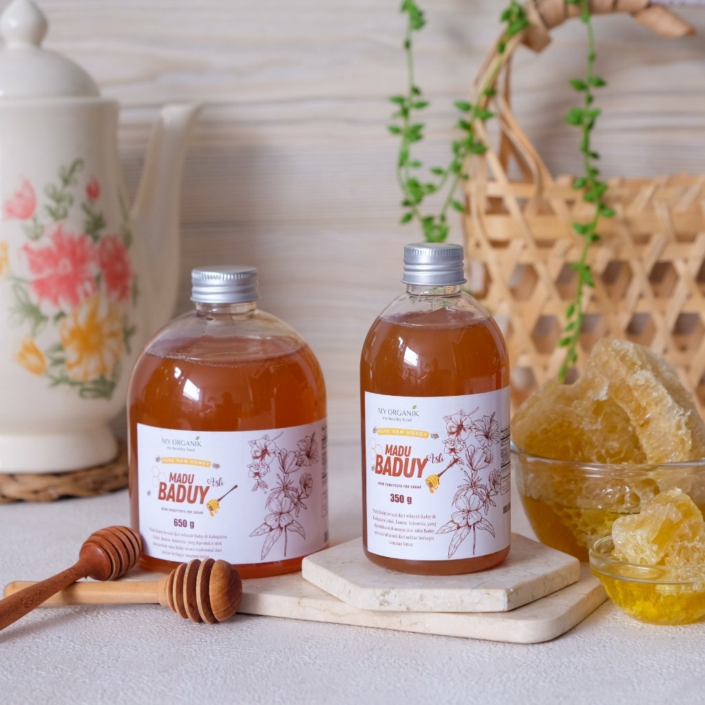 My Organik Pure Raw Honey Baduy Madu Murni Asli Hutan Baduy 650gr Premium Pure Original