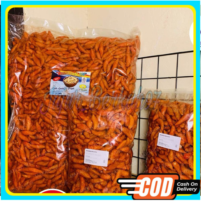 

Bidaran Balado Cap 2N - 1Kg Bidaran Camilan Rasa Balado Pedas Manis Makaronisos food