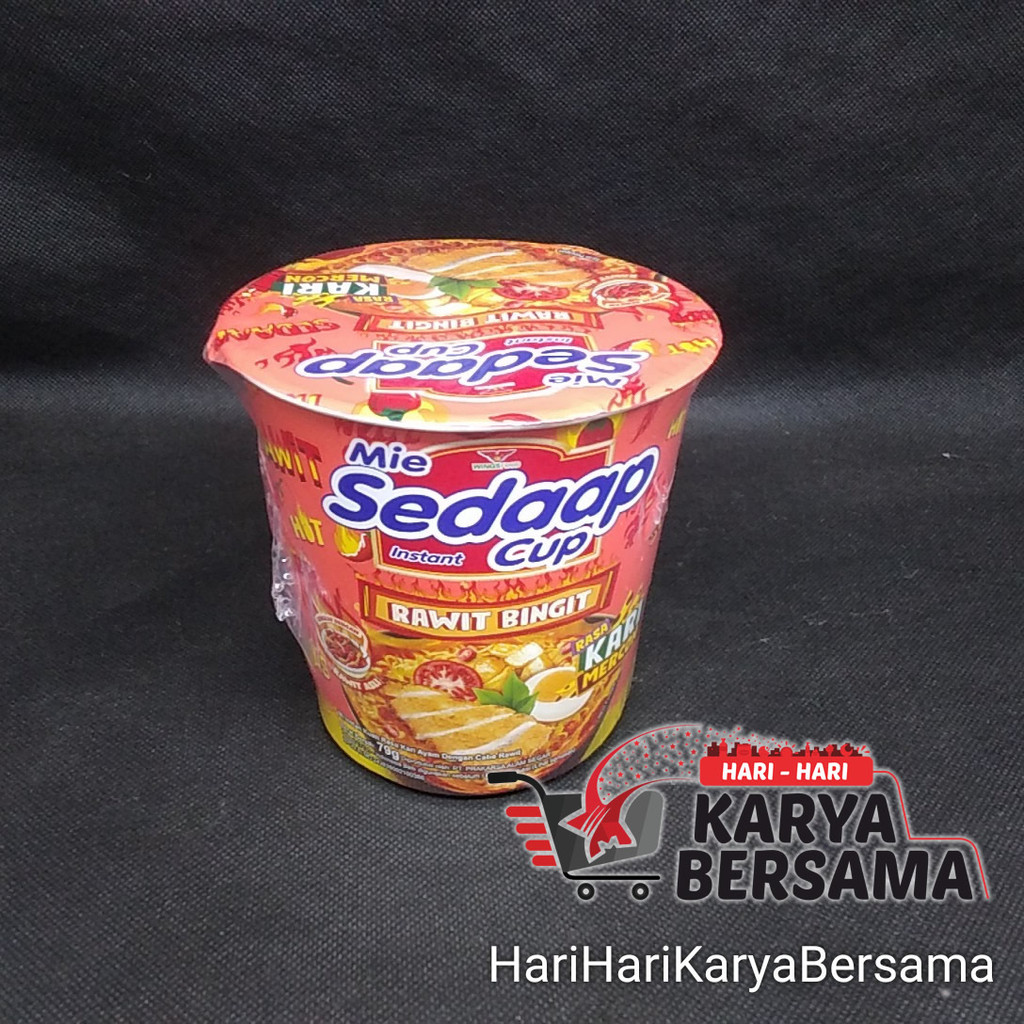 

MIE SEDAAP MI INSTAN CUP RAWIT BINGIT RASA KARI MERCON 79GR