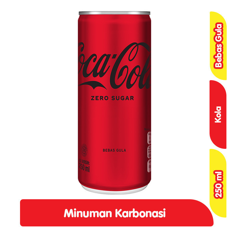 

Coca-Cola Zero Sugar Minuman Soda Rasa Kola Bebas Gula Kaleng 250 ml