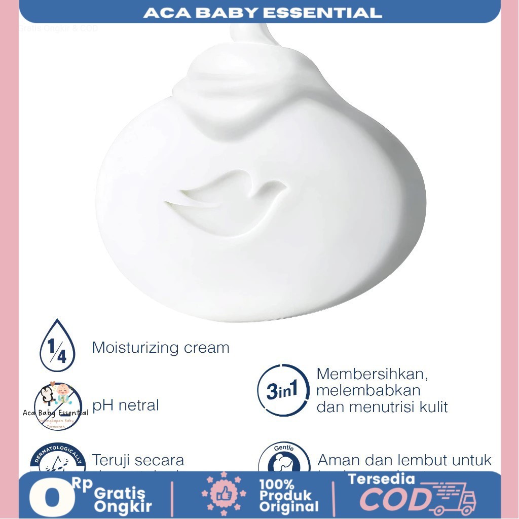 Dove Beauty Cream Bar Soap Moisturizing Cream 75gr | Vaseline Sabun Batang 75g Aca Baby Essential