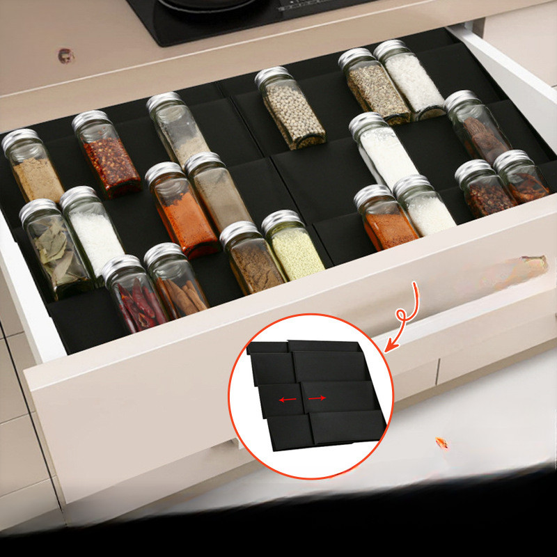 Spice Rack Ladder Spice Rack Kitchen Spice Bottle Seasoning Jar Rack Drawer Storage Spice Rack Kitch