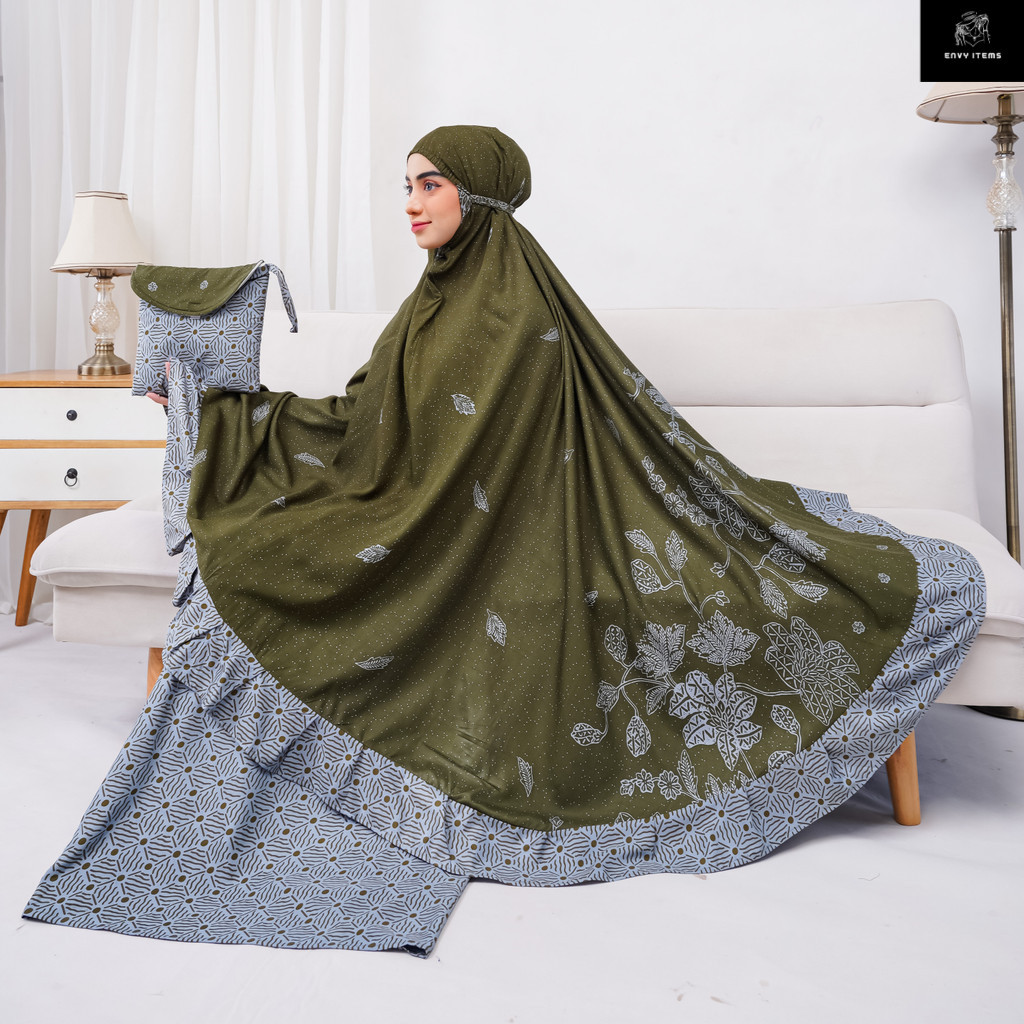 Mukena Batik Dewasa Premium Terbaru Rayon Adem
