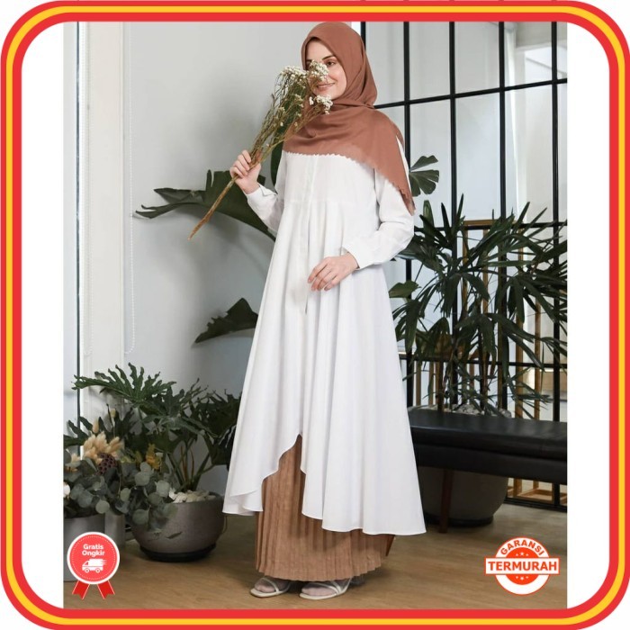 Tunik Muslim Wanita Keren Premium Berkualitas Style Korea /Long tunik -Tunik - Jumbo - Tunik Wanita 