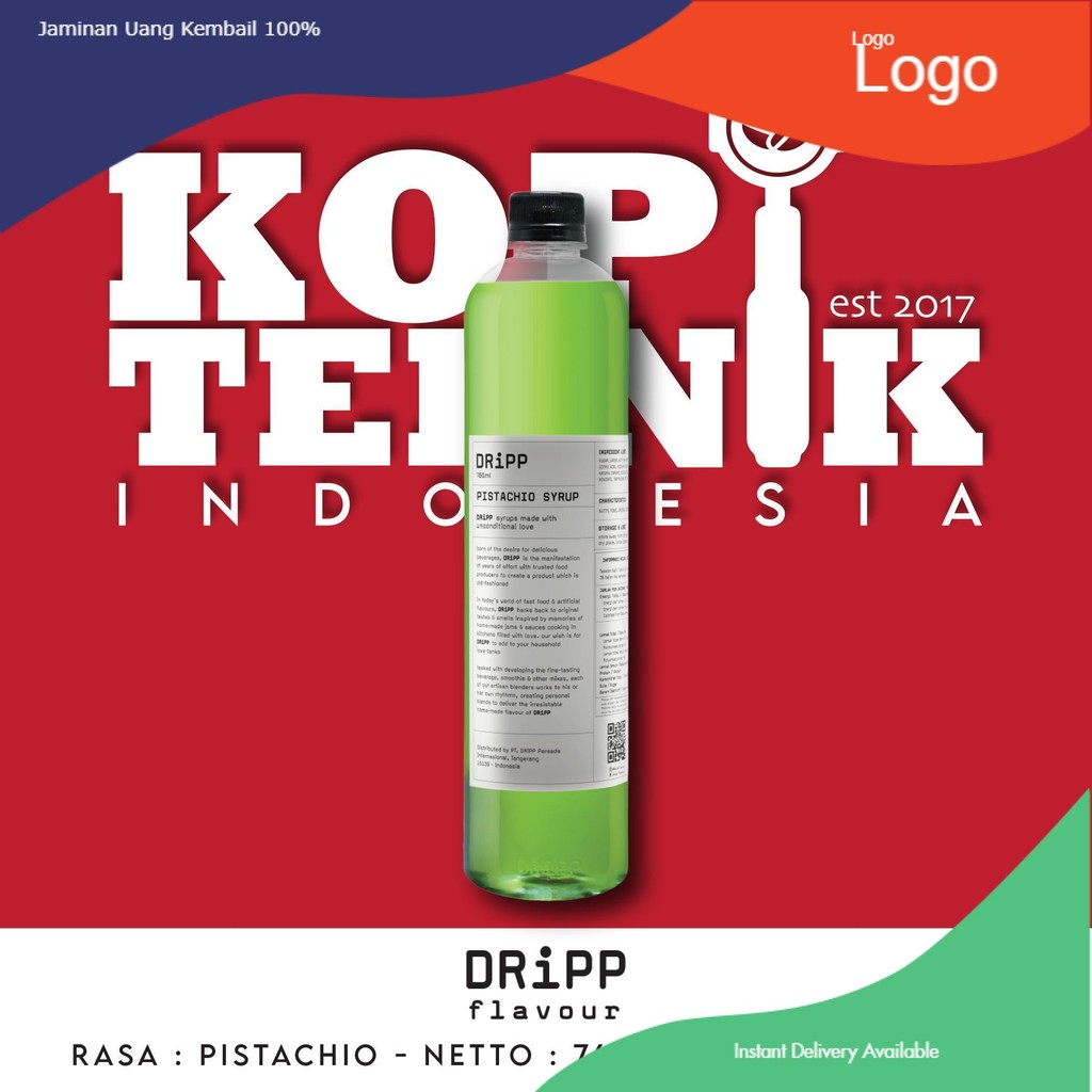 

Pistachio Syrup Dripp 760 ml