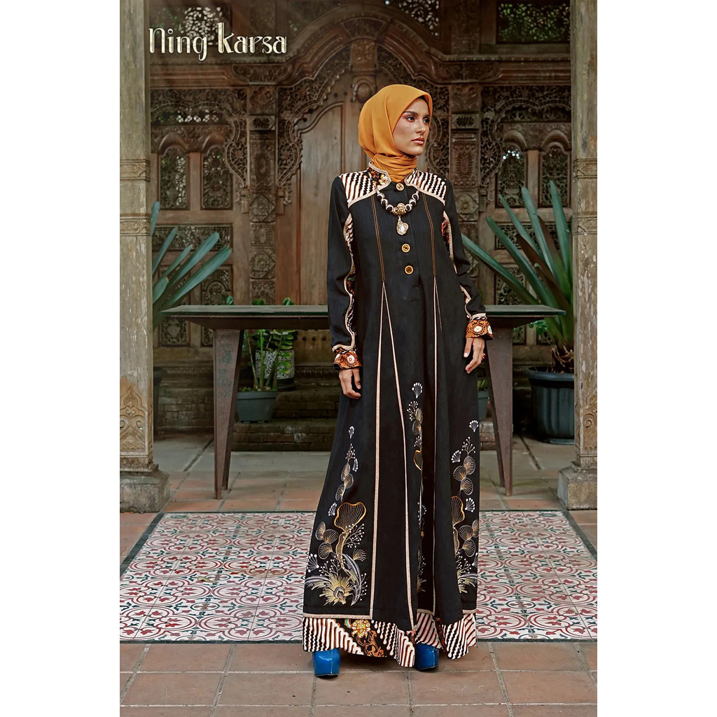 TUNEECA HERITAGE Abaya Bandyaningrum // Abaya Batik Modern // Kekinian