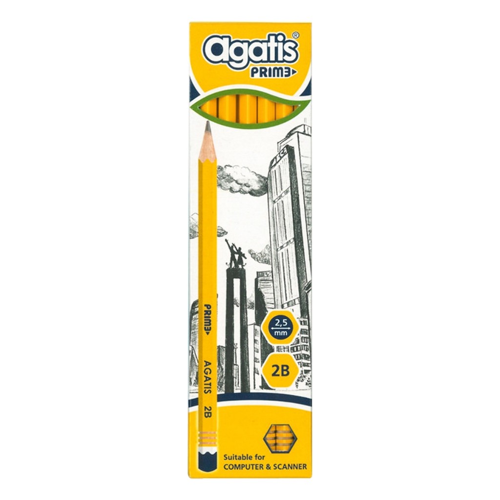 

PENSIL AGATIS 2B PRIME 1 Pcs Pencil Kayu Hexagonal